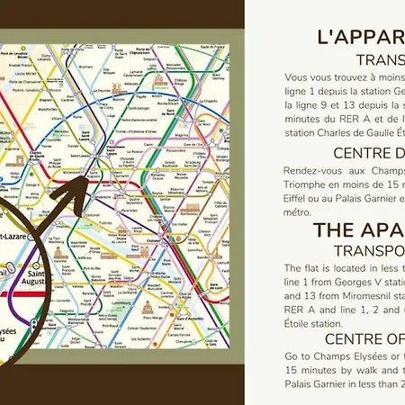 Cozy Arc De Triomphe Champs Elysees 8th Paris